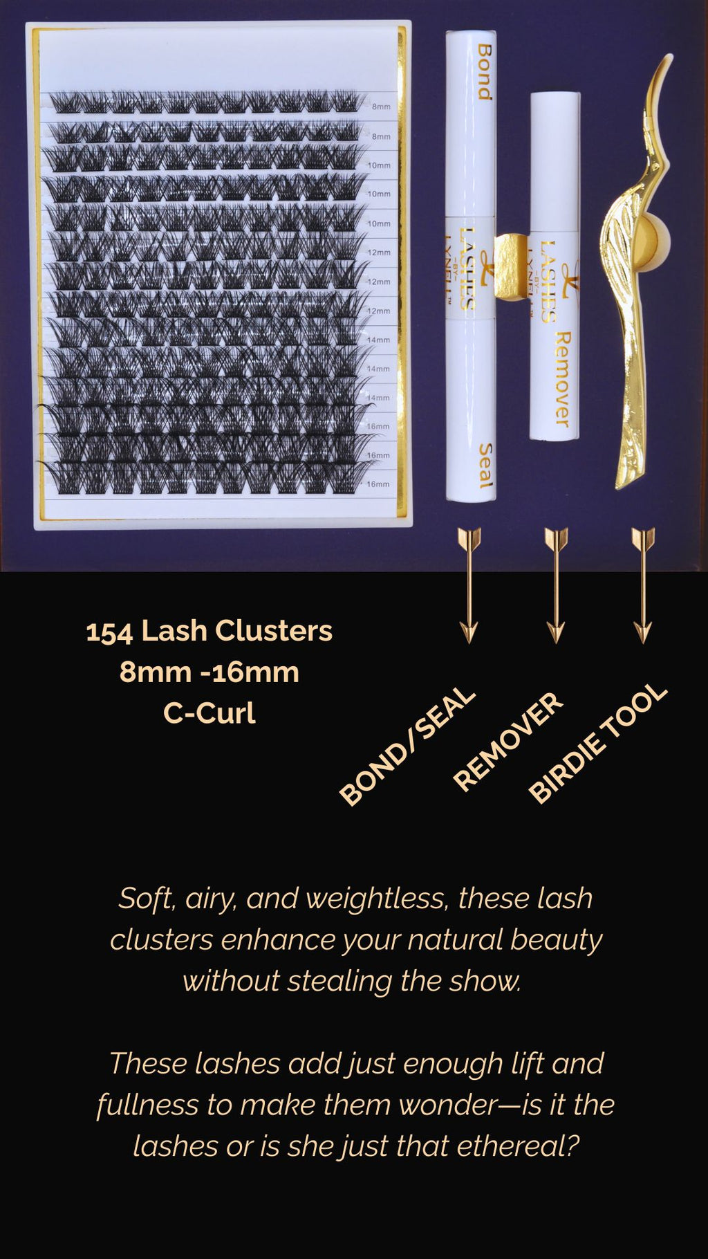 DIY Lash Cluster Kit – Day Dream - Soft Natural