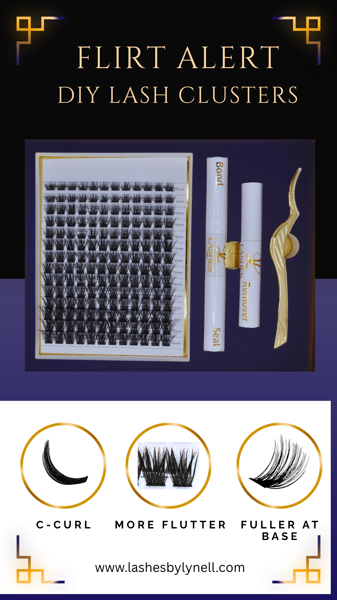 DIY Lash Cluster Kit –Flirt Alert- Medium Volume