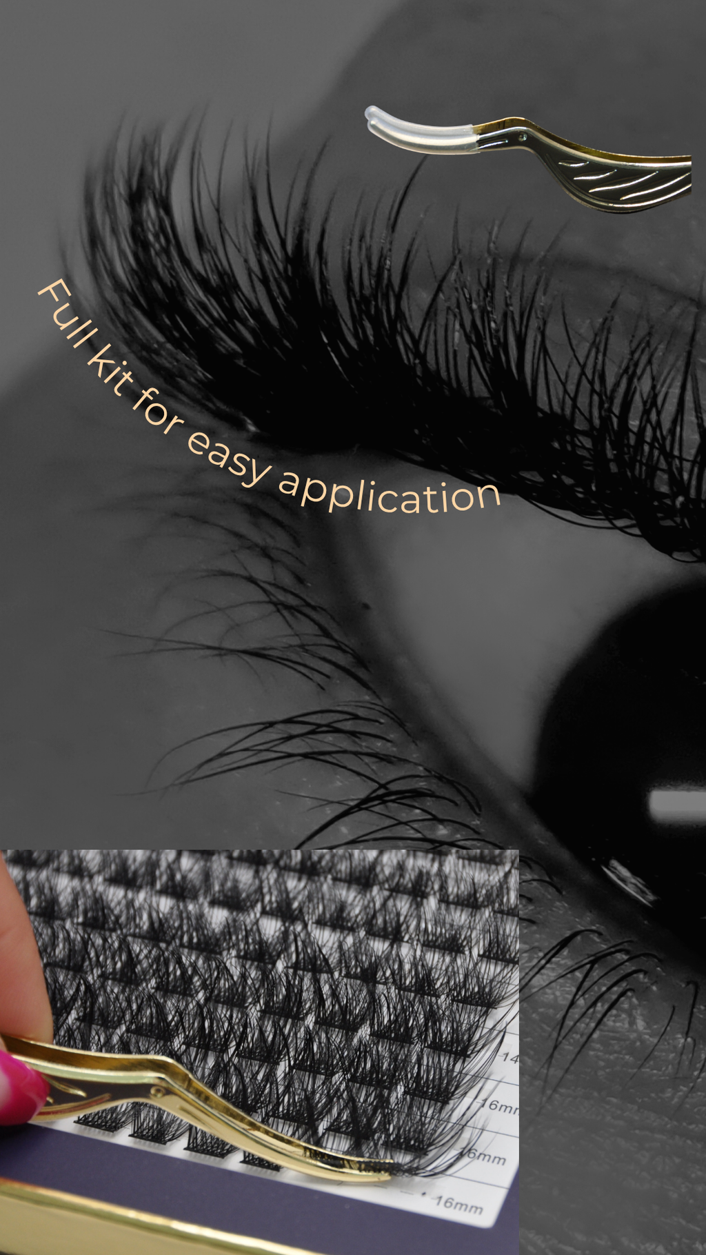 DIY Lash Cluster Kit -Glamour Queen: Full Volume