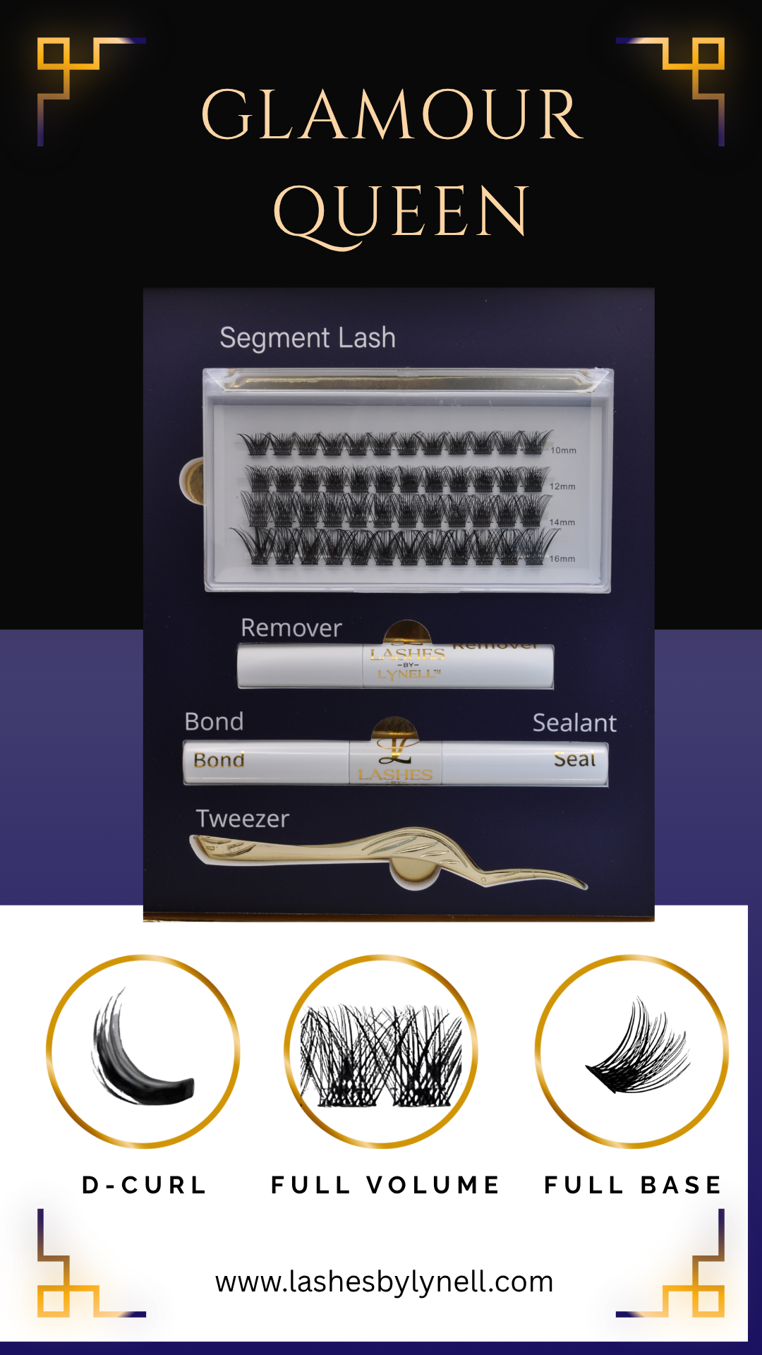 DIY Lash Cluster Kit -Glamour Queen: Full Volume