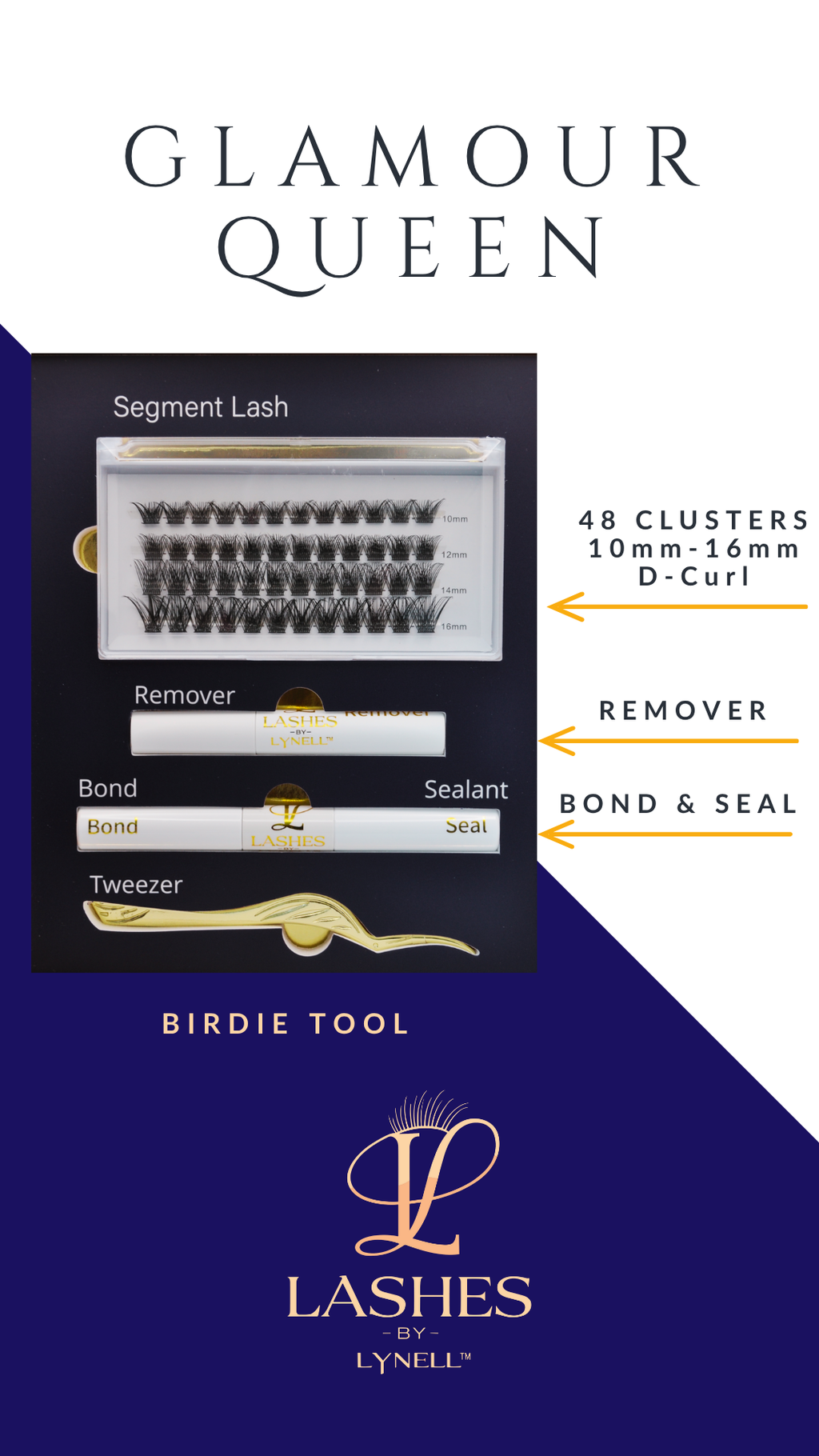 DIY Lash Cluster Kit -Glamour Queen: Full Volume